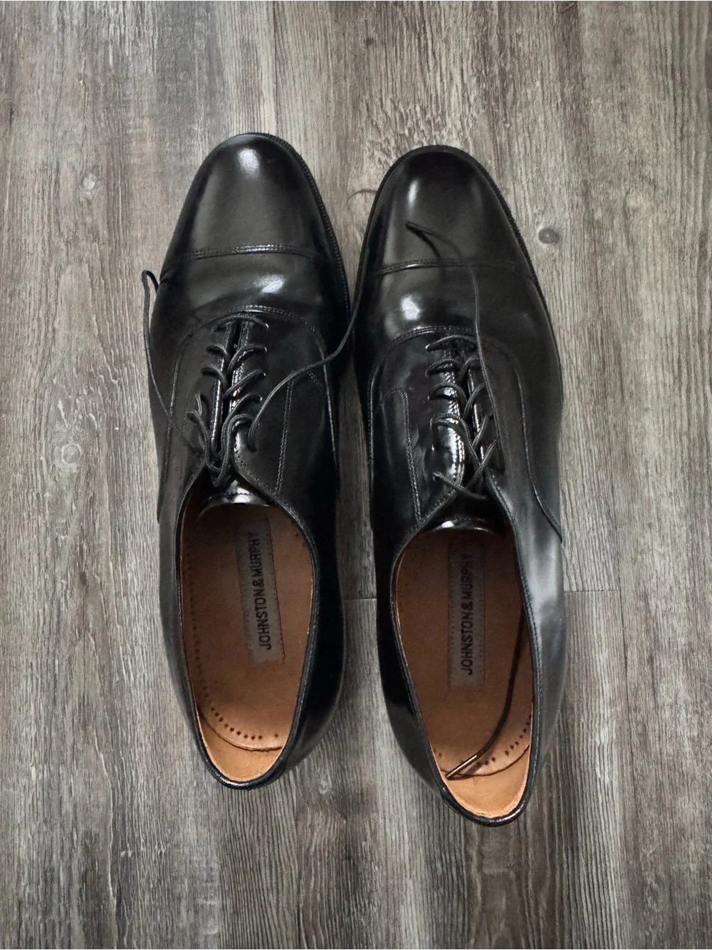 Johnston & Murphy Melton Cap Toe Genuine Calf Leather Oxfords size 11.5
